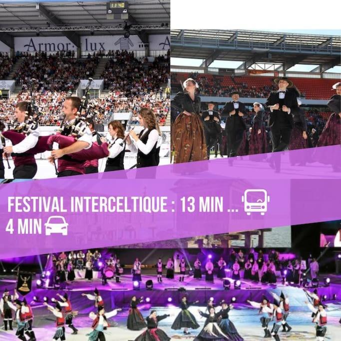 T3 Proche Centre Ville Gare Sncf Plage Avec Parkink Prive Lorient Exterior photo